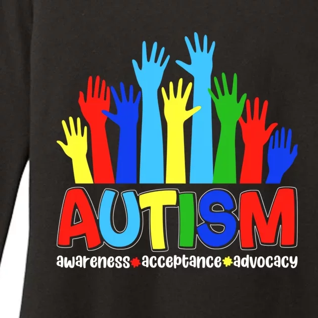 April Autism Awareness Month Acceptance Gift Womens CVC Long Sleeve Shirt