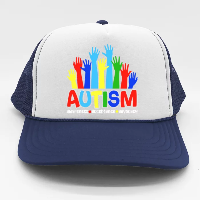 April Autism Awareness Month Acceptance Gift Trucker Hat