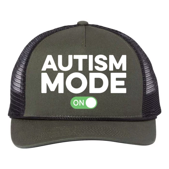 Aspergers Awareness Autism Mode Gift Retro Rope Trucker Hat Cap