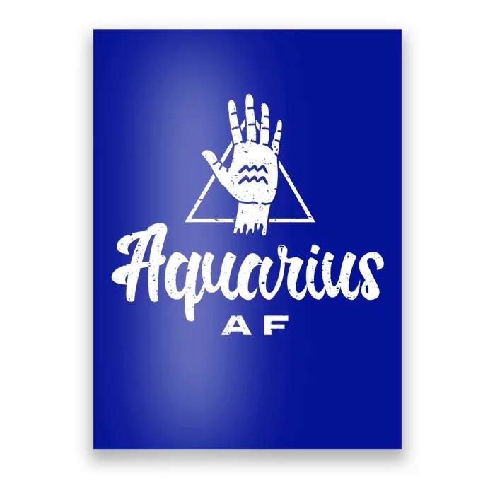 Aquarius Af / Aquarius Birthday Month Astrology And Zodiac Gift Poster