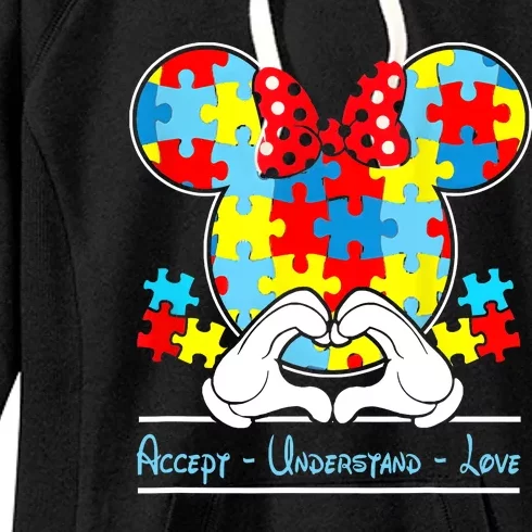 Autism Awareness Autism Mouse Autism Women's Fleece Hoodie