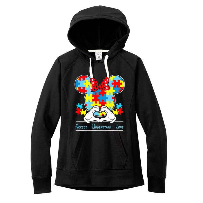 Autism Awareness Autism Mouse Autism Women's Fleece Hoodie