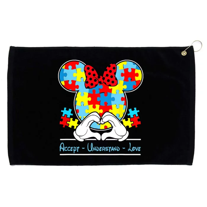 Autism Awareness Autism Mouse Autism Grommeted Golf Towel