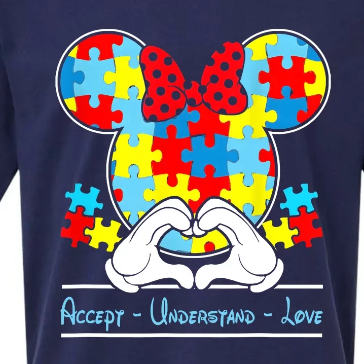 Autism Awareness Autism Mouse Autism Sueded Cloud Jersey T-Shirt