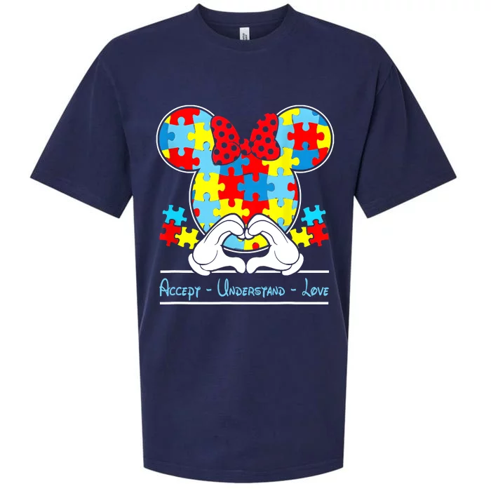 Autism Awareness Autism Mouse Autism Sueded Cloud Jersey T-Shirt