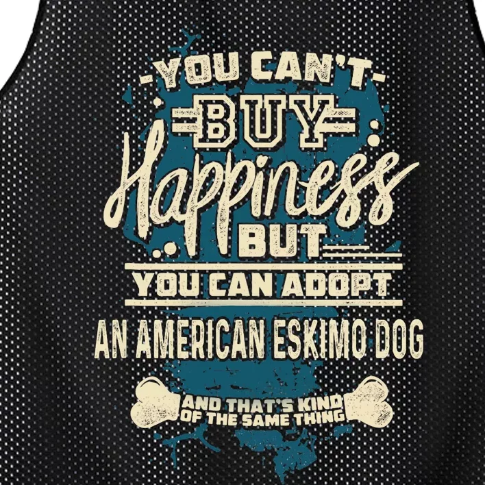 Adopt An American Eskimo Dog Rescue Dog Mesh Reversible Basketball Jersey Tank