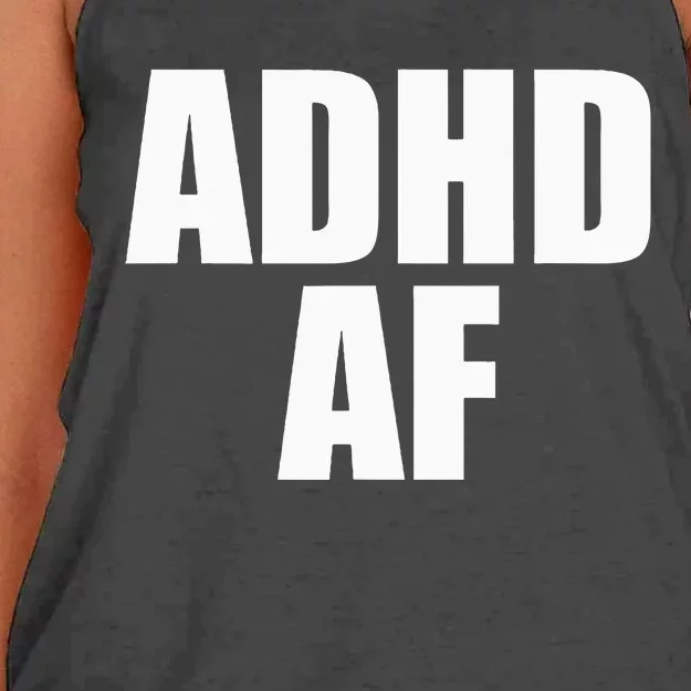 Adhd Af Women's Knotted Racerback Tank