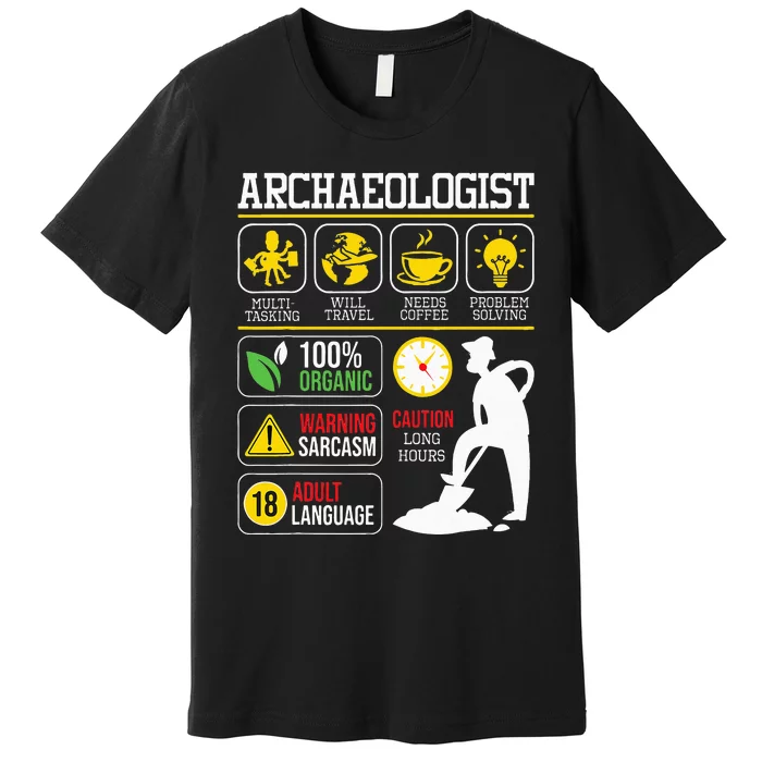 Archaeologist Archaeology Archeologist Archeology Premium T-Shirt