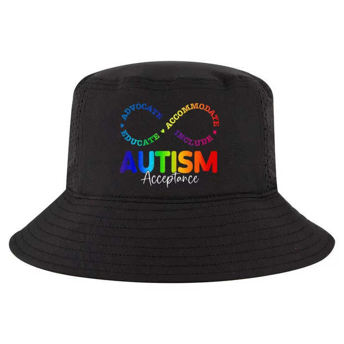 Autism Awareness Acceptance Infinity Symbol Cool Comfort Performance Bucket Hat