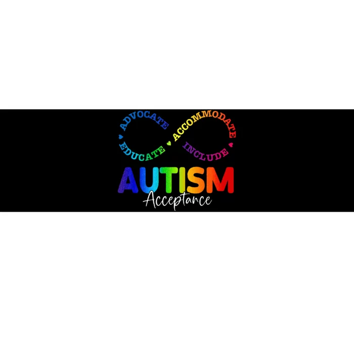 Autism Awareness Acceptance Infinity Symbol Bumper Sticker