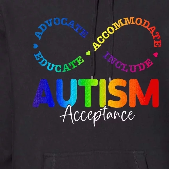 Autism Awareness Acceptance Infinity Symbol Premium Hoodie