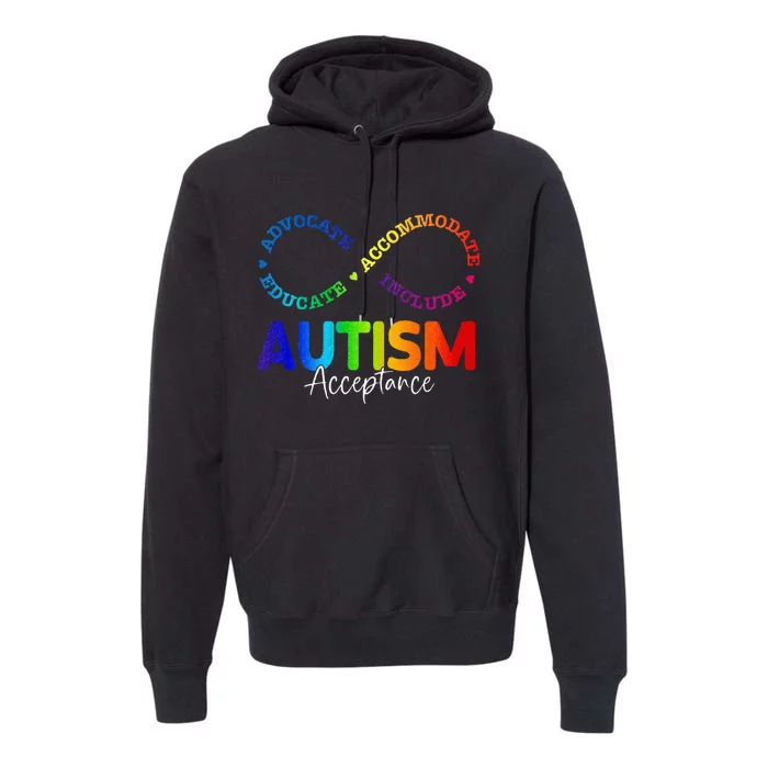 Autism Awareness Acceptance Infinity Symbol Premium Hoodie