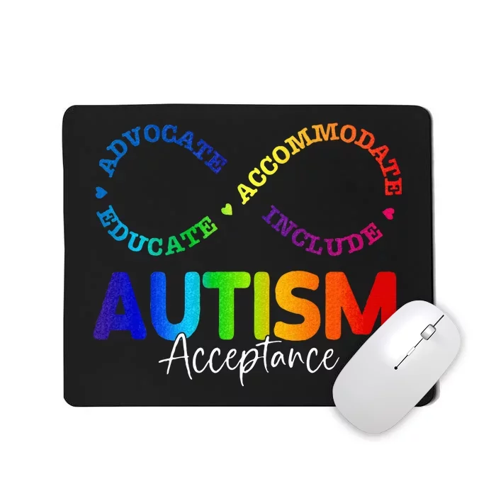 Autism Awareness Acceptance Infinity Symbol Mousepad