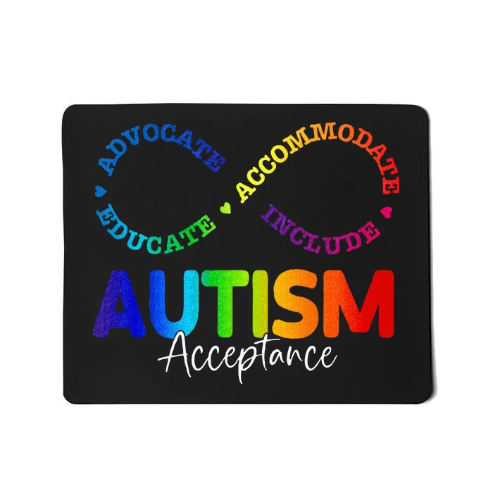 Autism Awareness Acceptance Infinity Symbol Mousepad