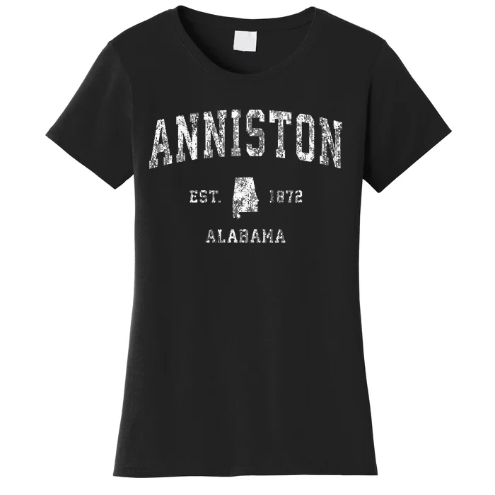 Anniston Alabama Al Vintage Athletic Sports Design Women's T-Shirt