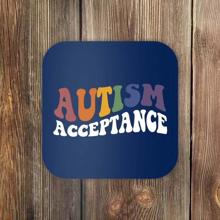 Autism Awareness Acceptance Retro Coaster