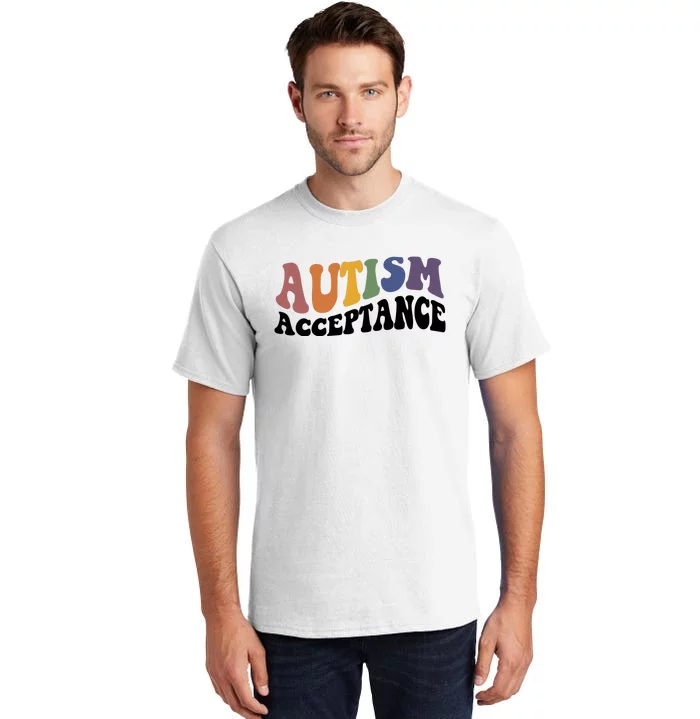 Autism Awareness Acceptance Retro Tall T-Shirt