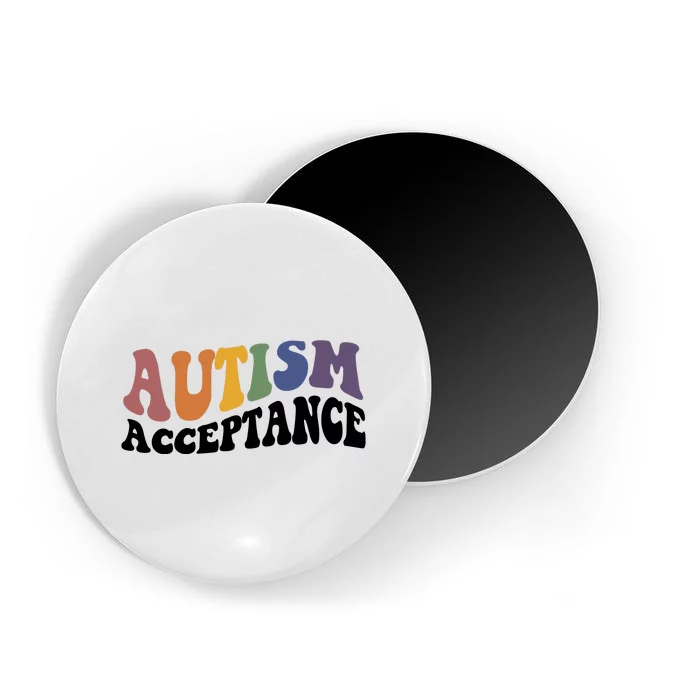 Autism Awareness Acceptance Retro Magnet