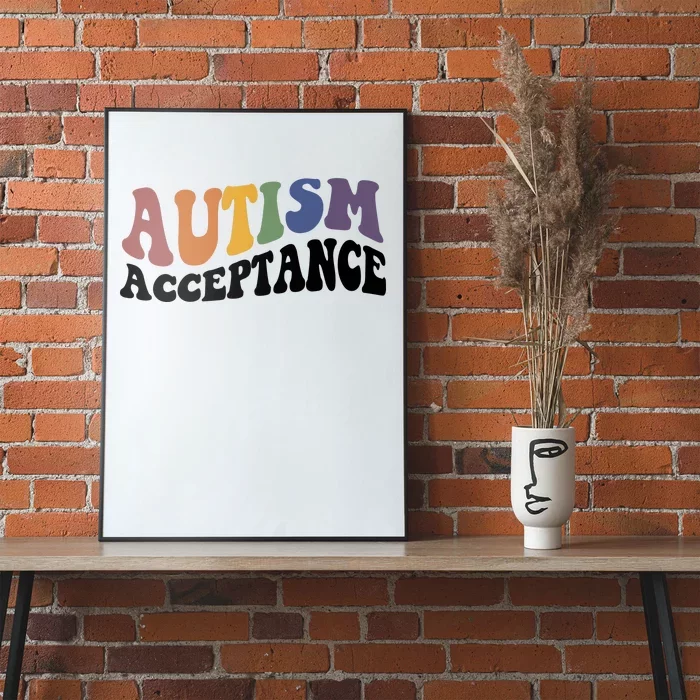 Autism Awareness Acceptance Retro Poster