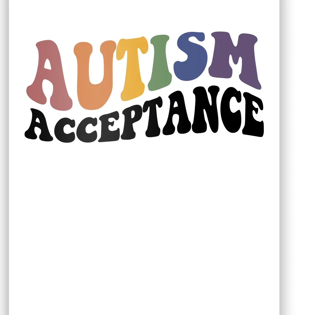 Autism Awareness Acceptance Retro Poster