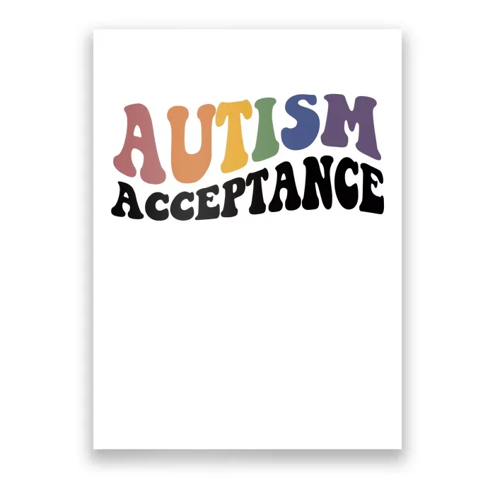 Autism Awareness Acceptance Retro Poster