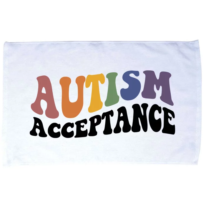 Autism Awareness Acceptance Retro Microfiber Hand Towel