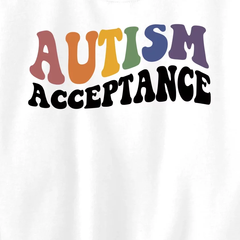 Autism Awareness Acceptance Retro Kids Sweatshirt