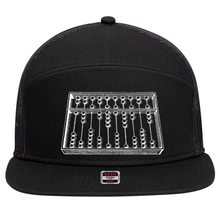 Abacus Accountant 7 Panel Mesh Trucker Snapback Hat