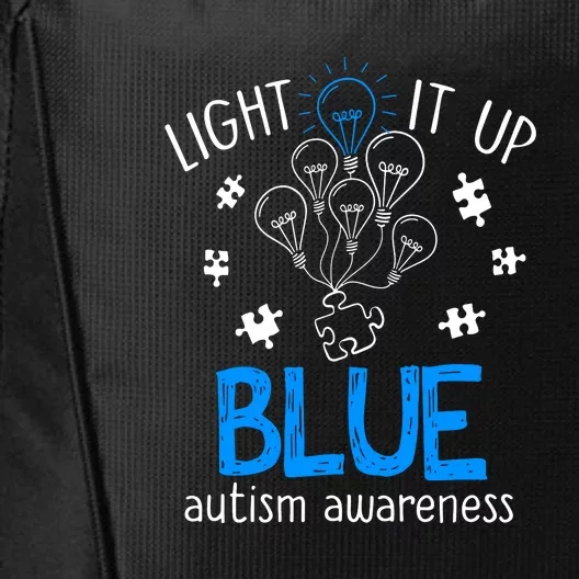 Autism Awareness Autism Support Men City Backpack