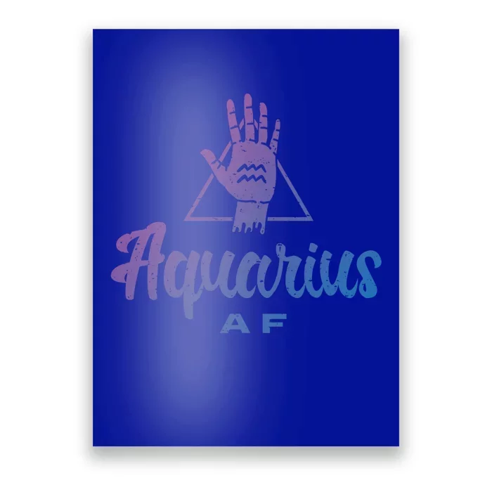 Aquarius Af / Aquarius Birthday Month Astrology And Zodiac Gift Poster