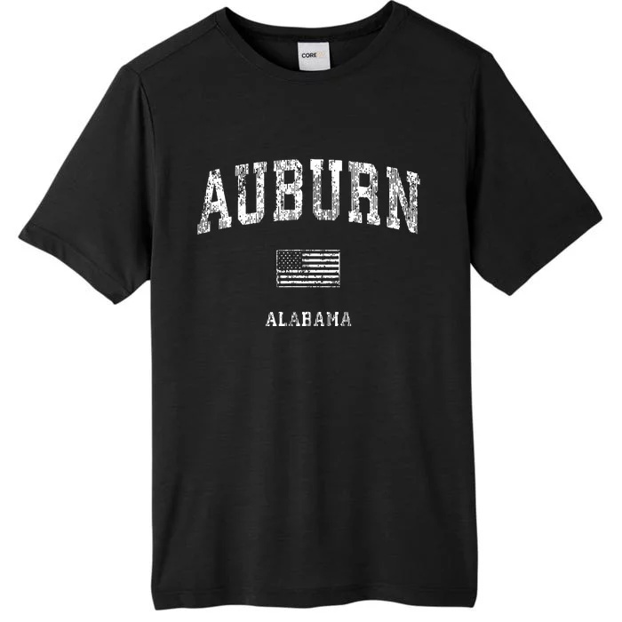 Auburn Alabama Al Vintage American Flag ChromaSoft Performance T-Shirt