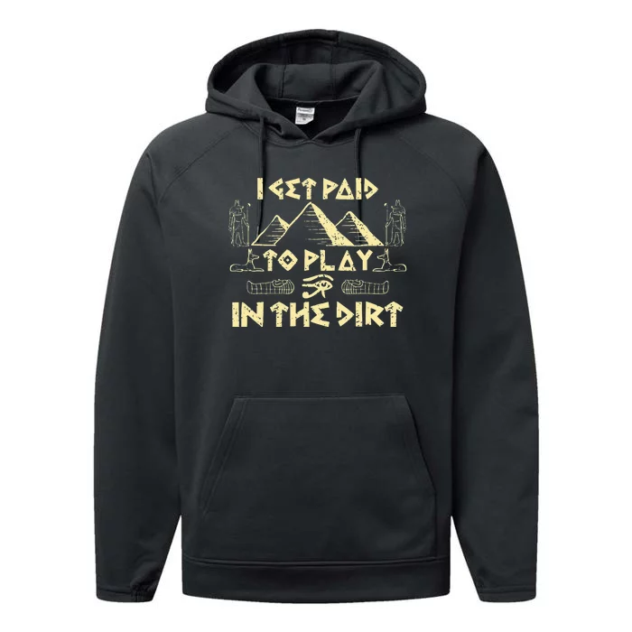 Archaeologist Archeology Ancient Egypt Performance Fleece Hoodie