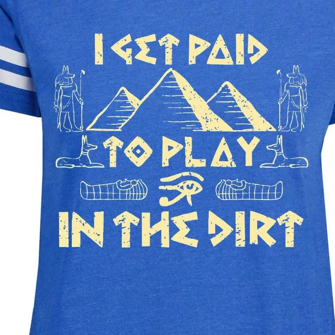 Archaeologist Archeology Ancient Egypt Enza Ladies Jersey Football T-Shirt