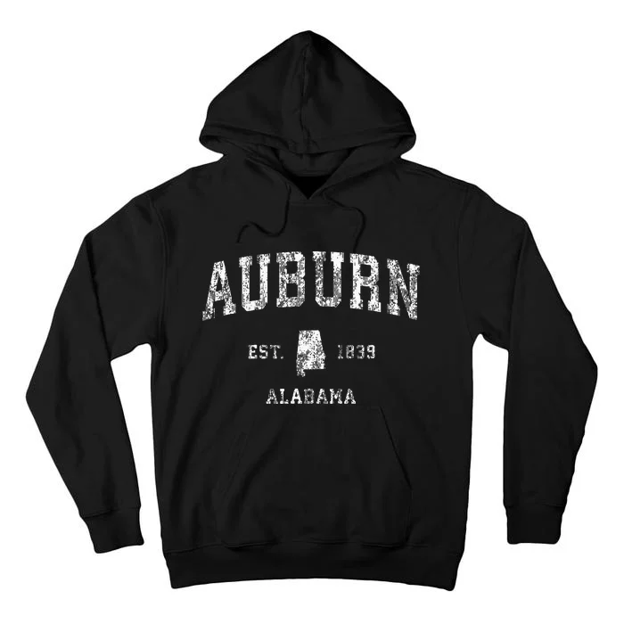 Auburn Alabama Al Vintage Athletic Sports Design Tall Hoodie