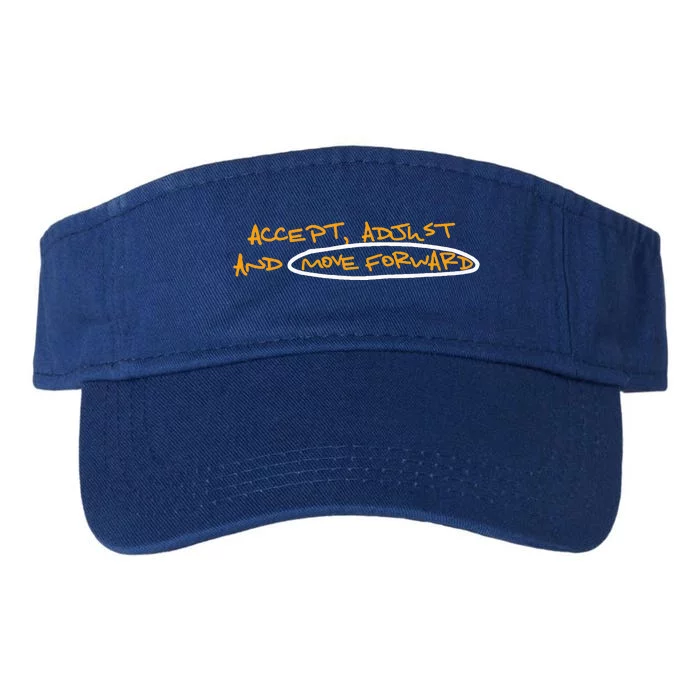 Accept Adjust And Move Forward Valucap Bio-Washed Visor