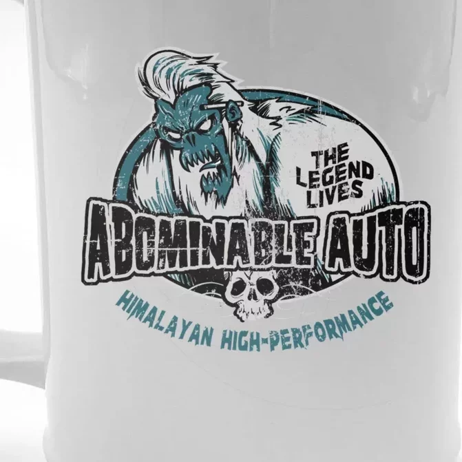 Abominable Auto Front & Back Beer Stein