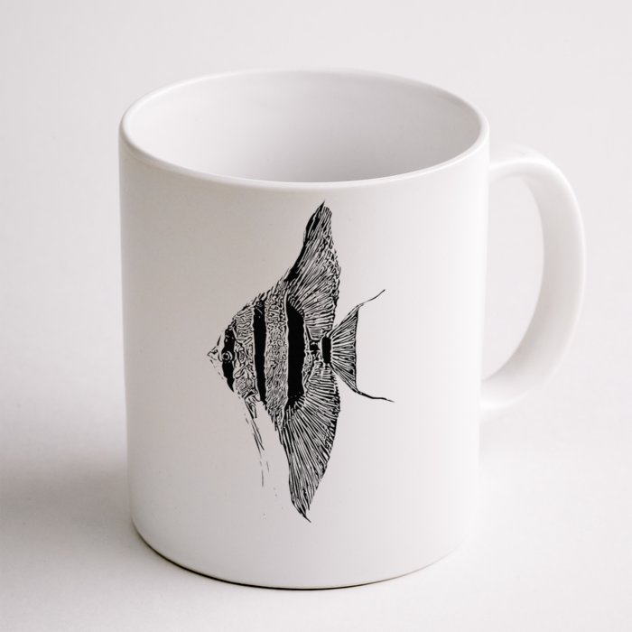 Altum Angelfish Angel Cichlid Lover Pterophyllum Aquarist Front & Back Coffee Mug