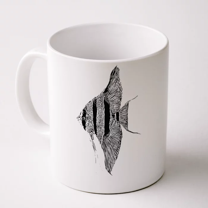 Altum Angelfish Angel Cichlid Lover Pterophyllum Aquarist Front & Back Coffee Mug