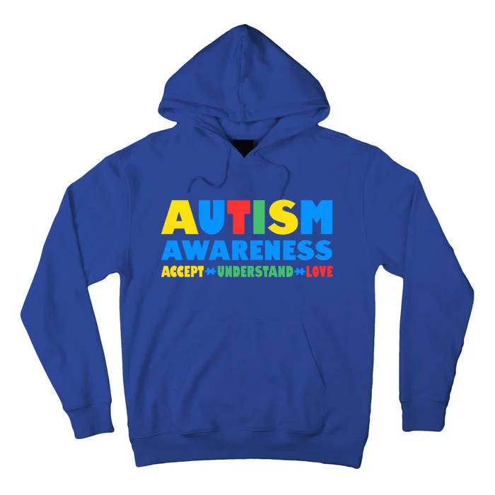 Autism Awareness Accept Understand Love Gift Tall Hoodie