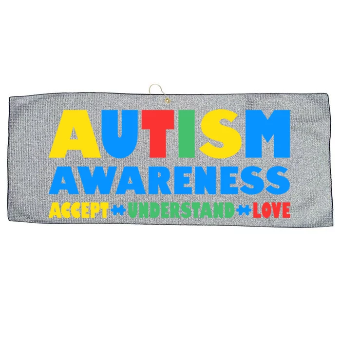 Autism Awareness Accept Understand Love Gift Large Microfiber Waffle Golf Towel