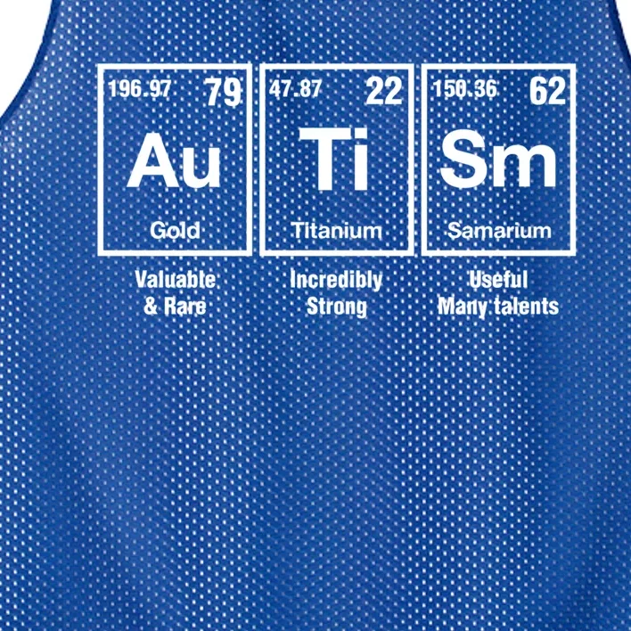 Autism Awareness Advocate Periodic Table Teacher Acceptance Gift Mesh Reversible Basketball Jersey Tank