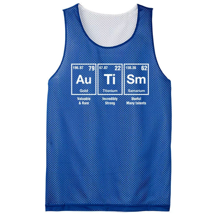 Autism Awareness Advocate Periodic Table Teacher Acceptance Gift Mesh Reversible Basketball Jersey Tank