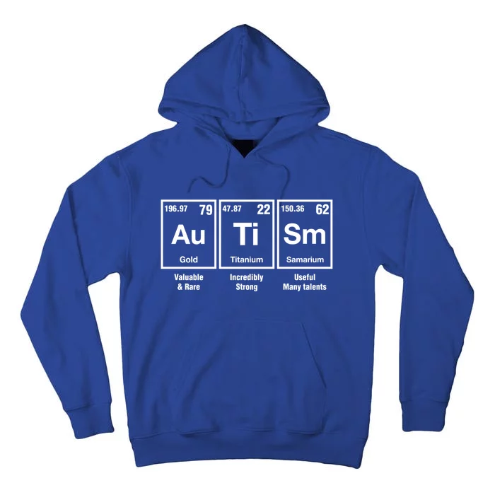 Autism Awareness Advocate Periodic Table Teacher Acceptance Gift Tall Hoodie