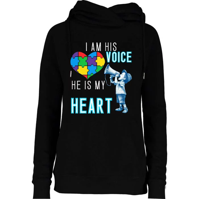 Autism Awareness Autism Mom And Dad Womens Funnel Neck Pullover Hood