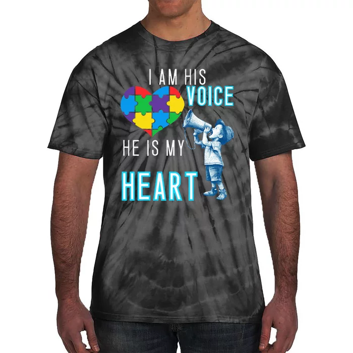 Autism Awareness Autism Mom And Dad Tie-Dye T-Shirt