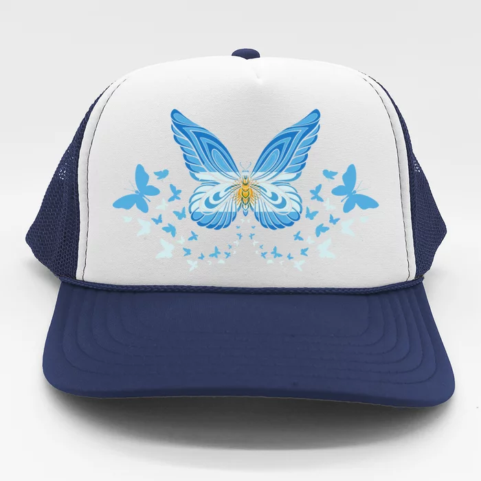 Argentina Argentinian Argentina Flag Butterflies Gift Trucker Hat