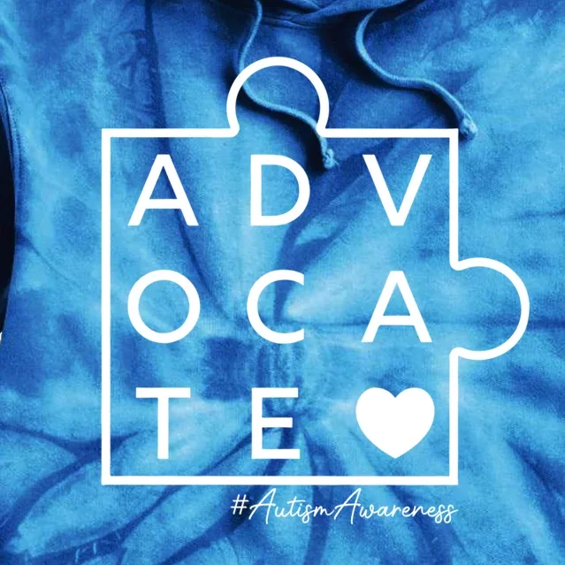 Autism Awareness Advocate Support Accept Adapt Advocate Gift Tie Dye Hoodie