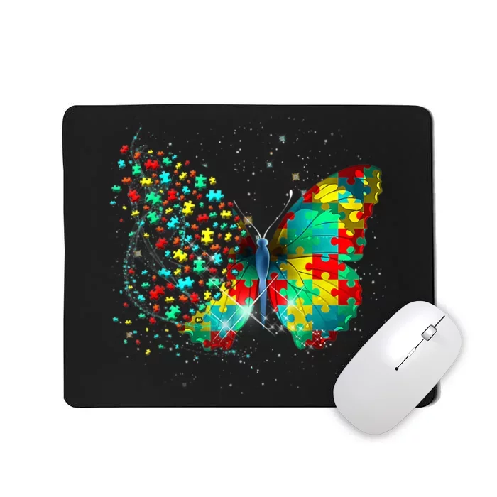 Autism Awareness Butterfly Peace Lover Gift Mousepad