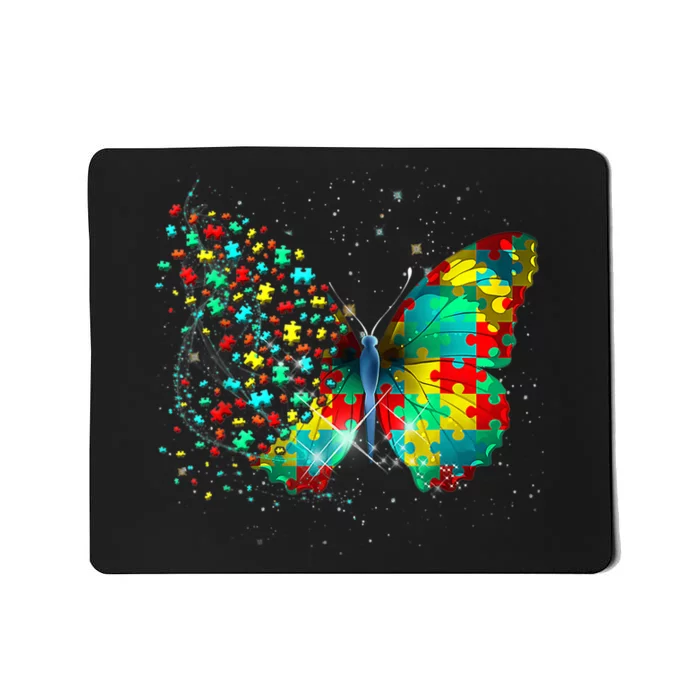 Autism Awareness Butterfly Peace Lover Gift Mousepad