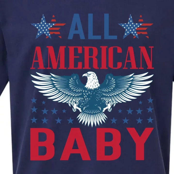 All American Baby Patriotic Sueded Cloud Jersey T-Shirt